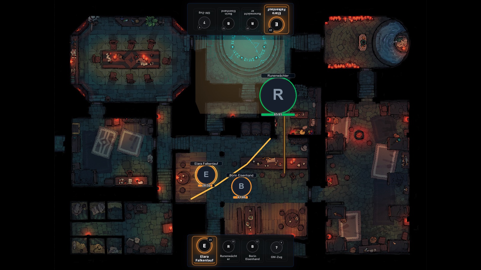 RollBerry Spielerfenster für den digitalen Spieltisch